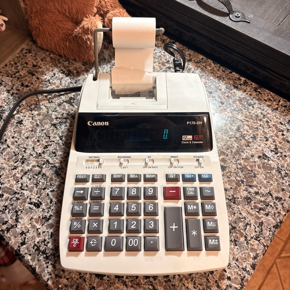 Canon P170-DH Calculator with Gray Finish